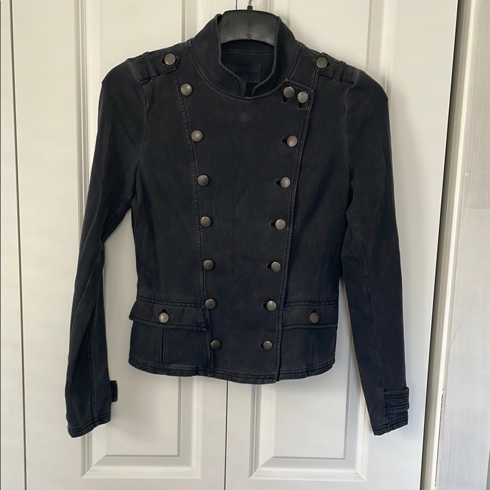 Marrakech Black Utility Jacket with Military-Inspired Design